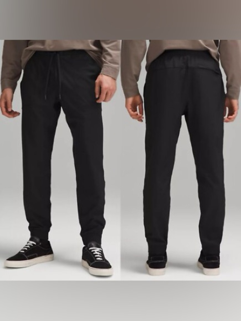 Men’s Lululemon ABC black joggers warpstream